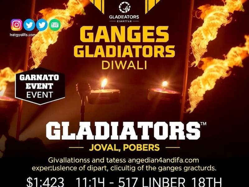 Diwali Celebration in Ganges Gladiators Ganges Gladiators Diwali Event